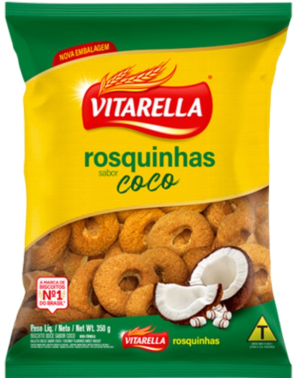 Biscoito Rosquinha Coco - Vitarella 300 gr