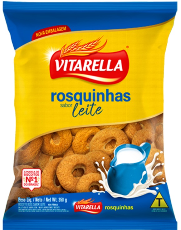 Biscoito Rosquinha Leite - Vitarella 300 gr