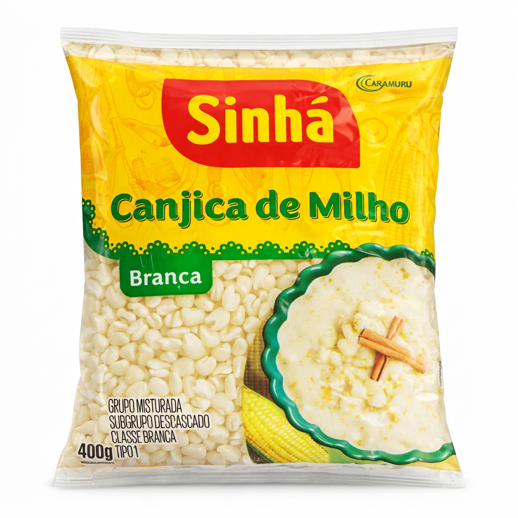 Canjica de Milho Branca Sinha 400 gr