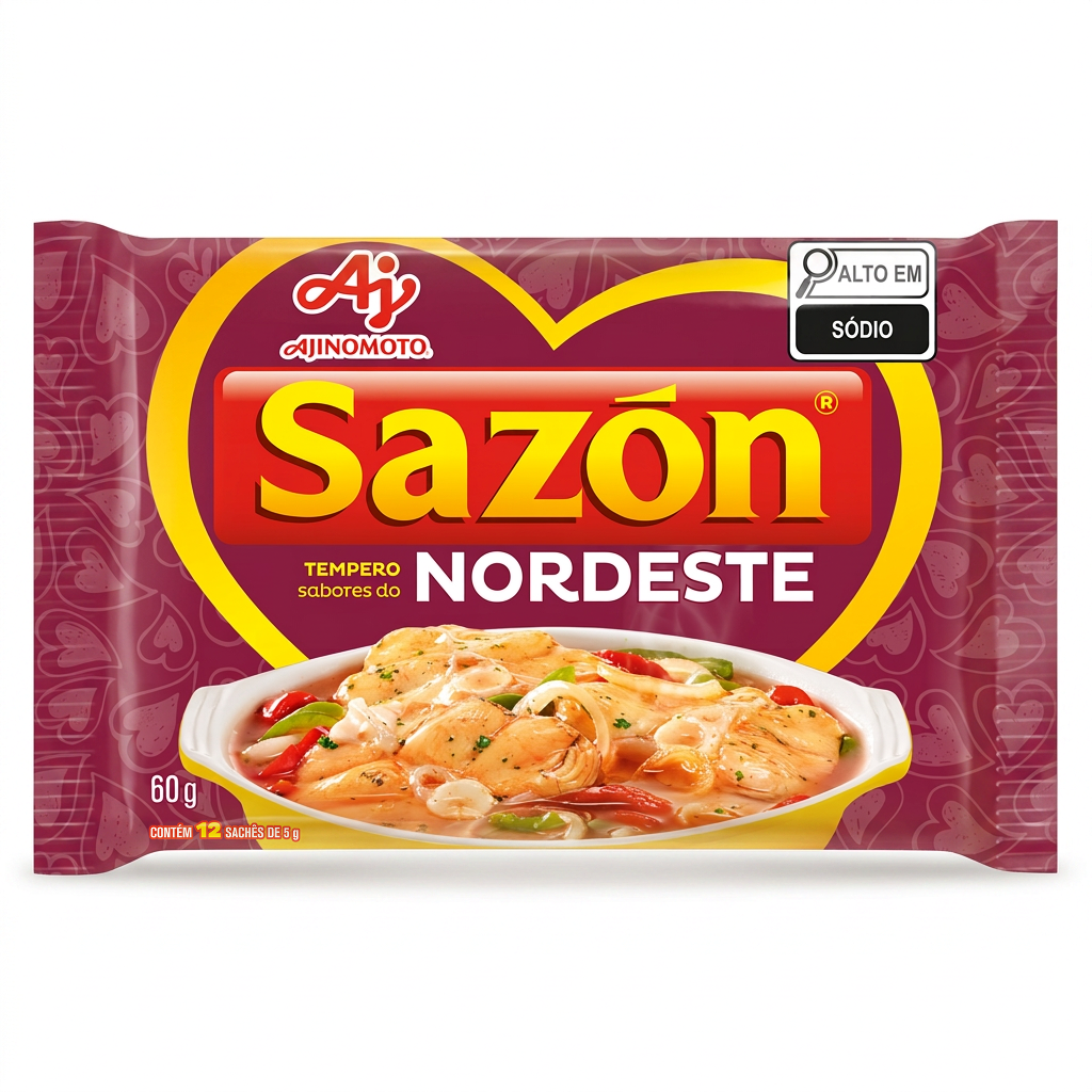 Tempero Sabores do Nordeste Sazon - Ajinomoto 60 gr