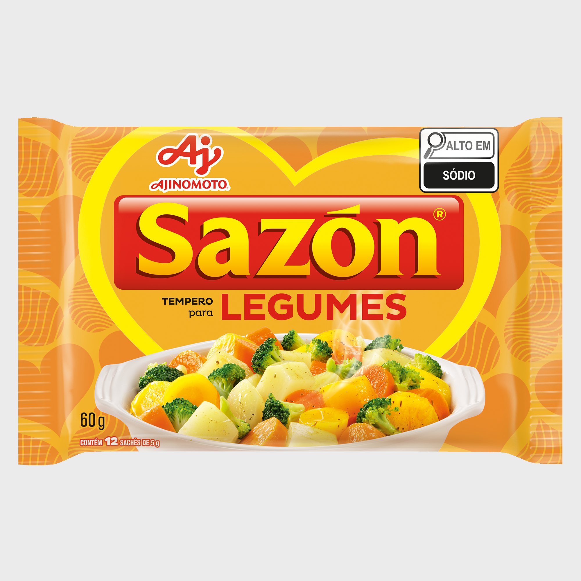 Tempero P/ Legumes, Verduras e Arroz Sazon - Ajinomoto 60 gr