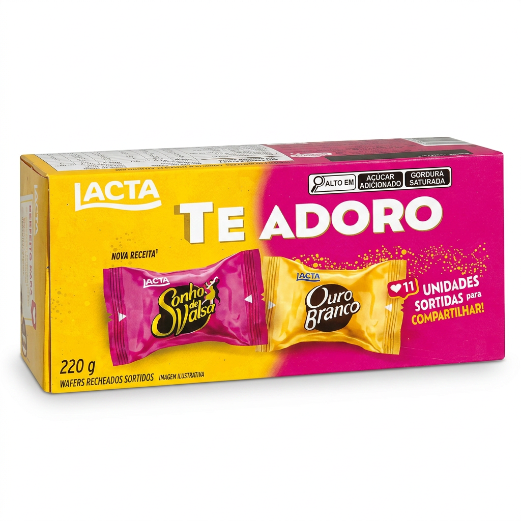Caixa de Bombom Sonho de Valsa e Ouro Branco Nestle 220 gr