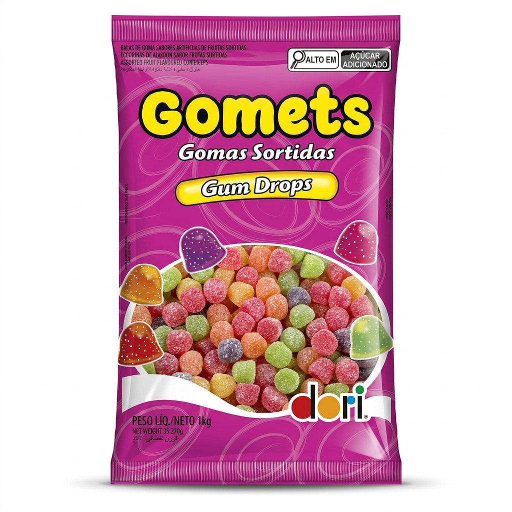 Gomets Tutti Frutti Dori Pacote 1 Kg