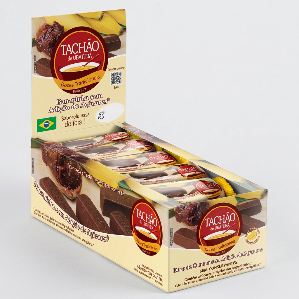 Bananinha Tachao Sem Acucar Display C/ 24und x 30 gr