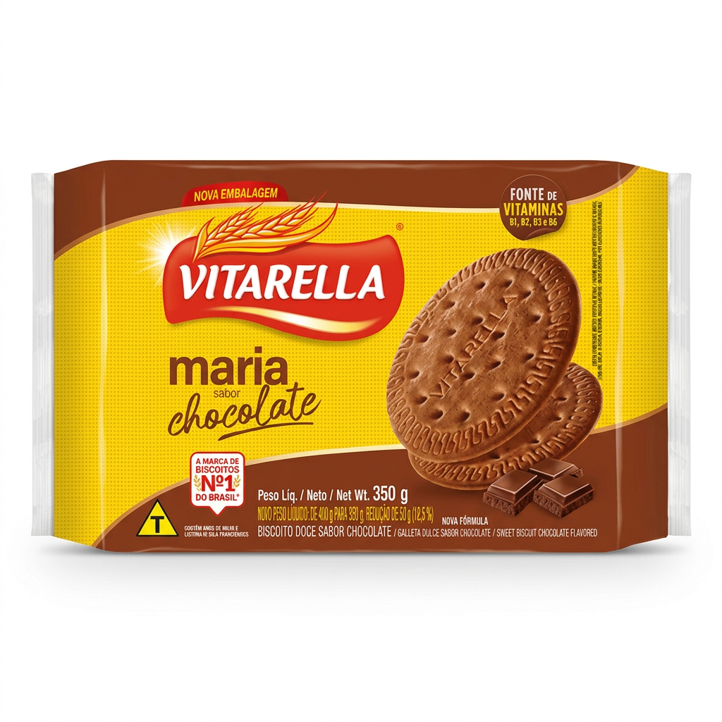 Bolacha Maria Chocolate - Vitarella 350 gr