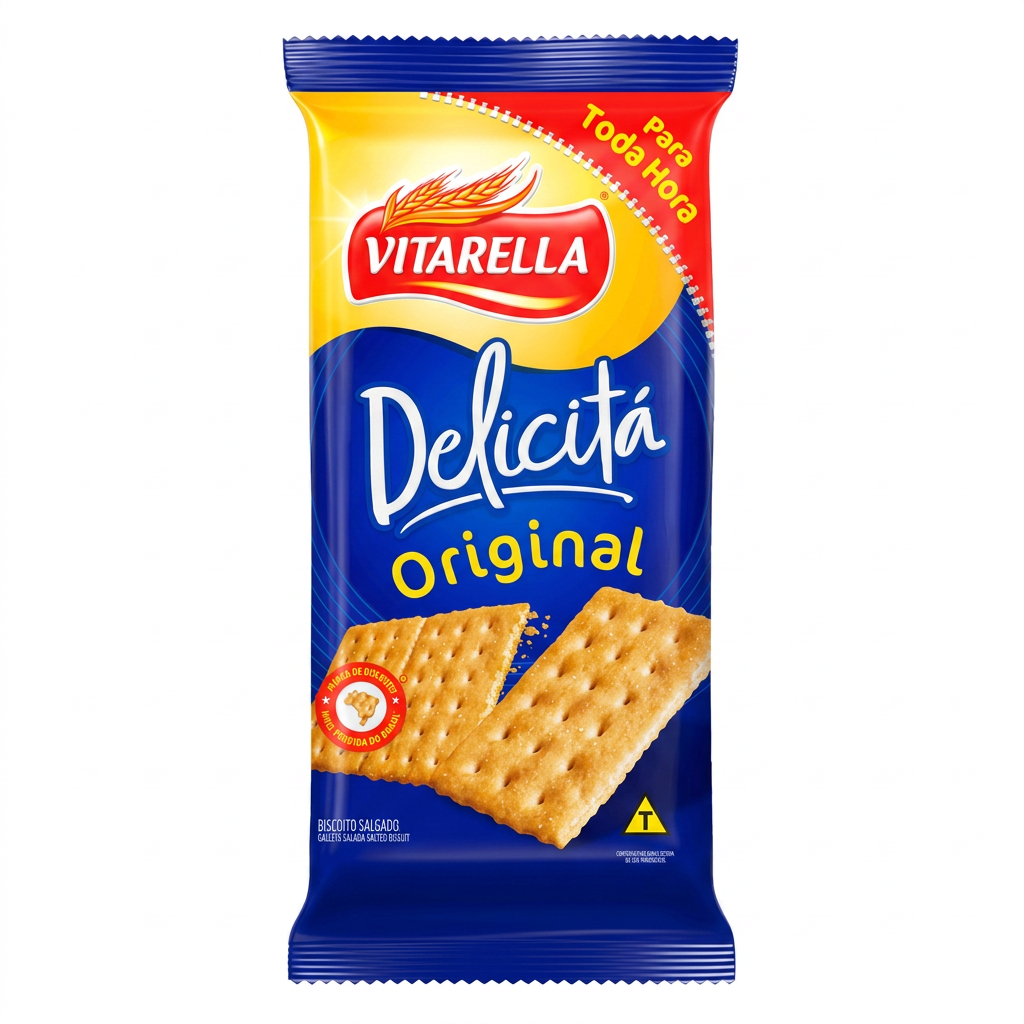 Biscoito Salgado Delicita Sabor Original Vitarella 138 gr