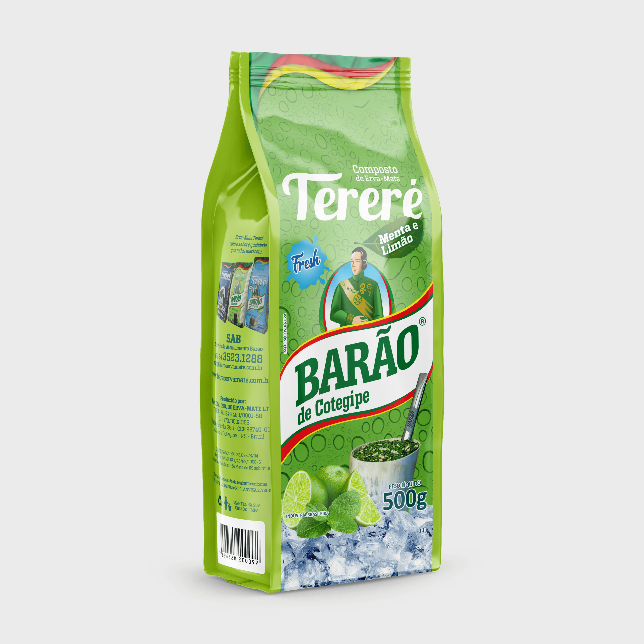 Erva Terere C/ Menta e Limao Barao 500 gr